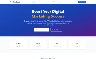 Digital Boost - Marketing Agency React Template