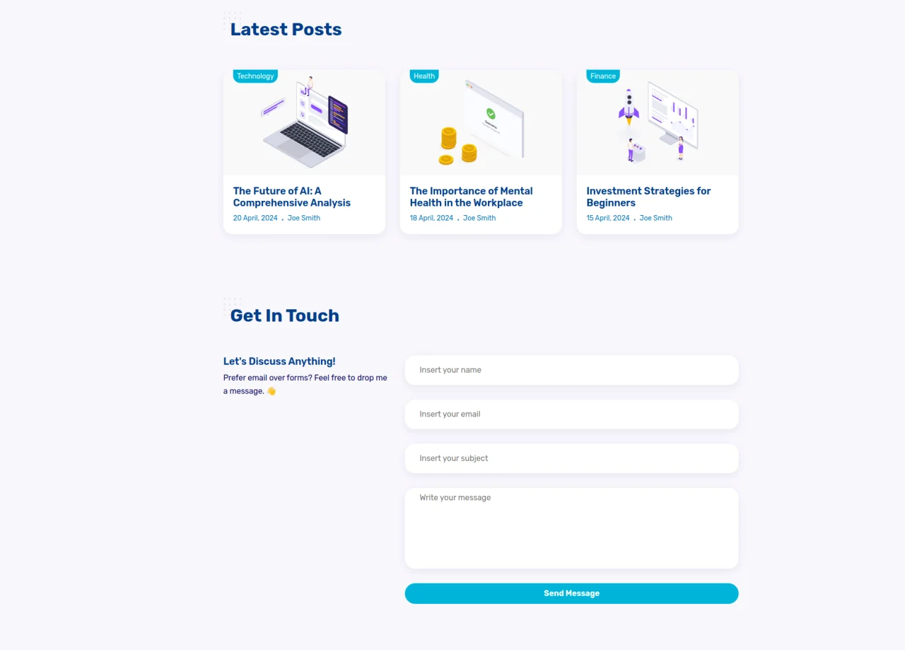 Portfolio React Template — screenshot 4
