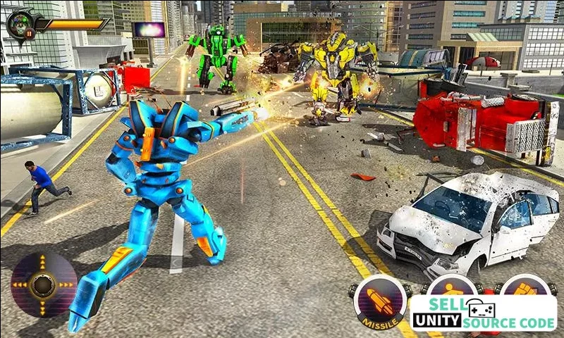 Robot Car Ball Transform Fight — screenshot 1