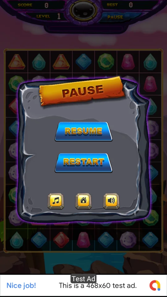 Jewel Deluxe - Unity Complete Project (Android + iOS + AdMob) — screenshot 5
