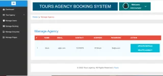 Tours Booking System
