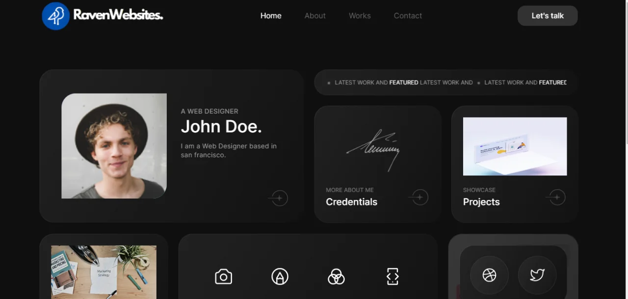 Raven Portfolio for All Business — screenshot 5