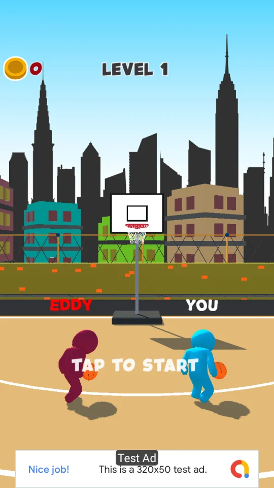 Basket Throw – (Unity – AdMob) — screenshot 1