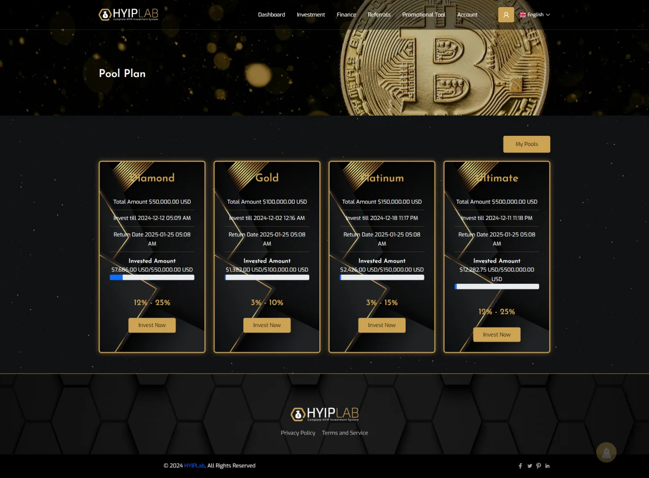 HYIPLAB - Complete HYIP Investment System — screenshot 5