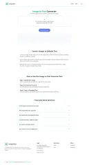 Image2Text - Image to Text Converter Website Script