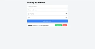 Full Stack Booking System