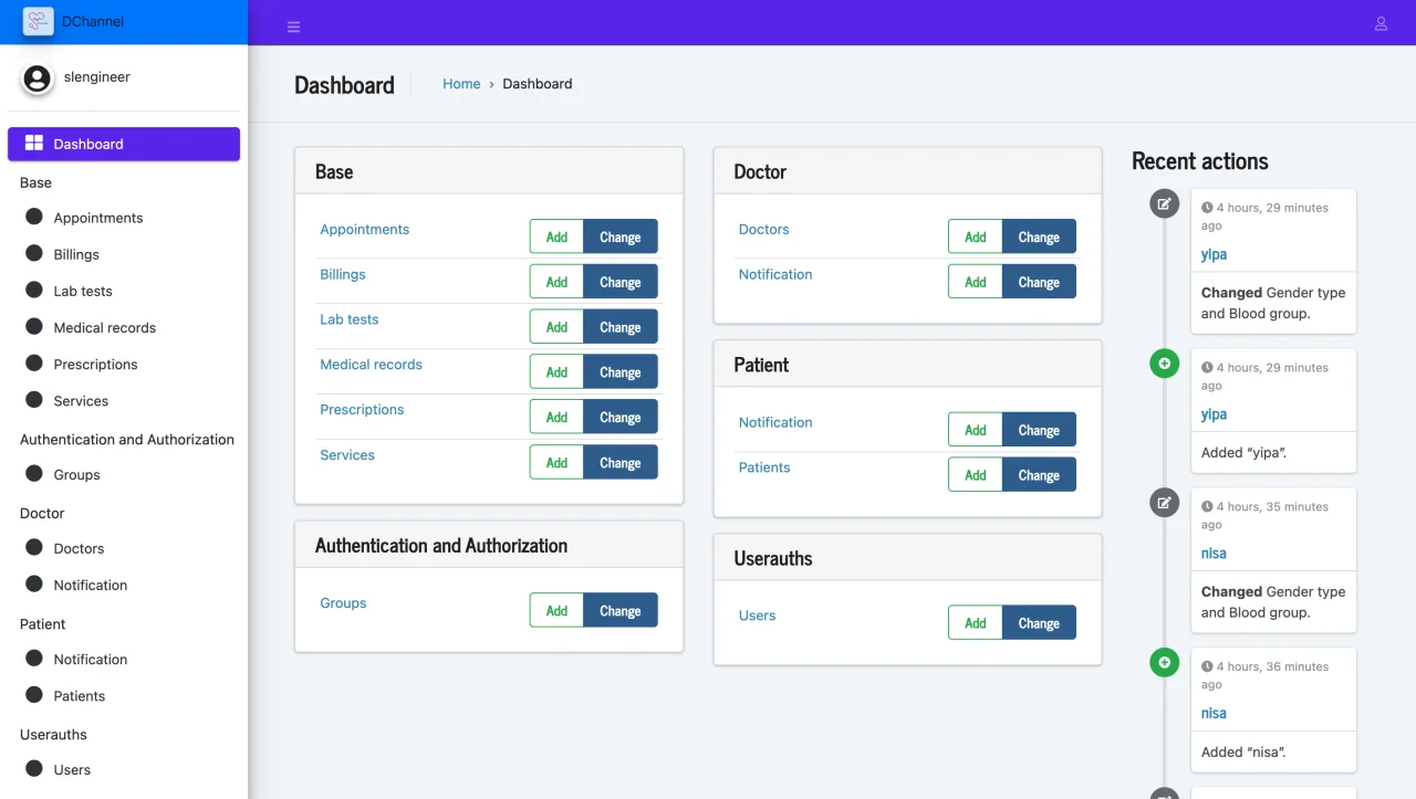 Doctor Channeling System Django & Bootstrap 5 Appointment Booking with Stripe & PayPal — screenshot 4