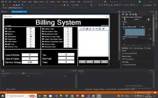 Billing System in C#.NET
