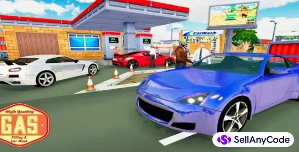 Modern Sports Car Wash: Gas Station 64 Bit Source Code