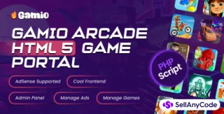 Gamio Arcade HTML 5 Game Portal PHP Script