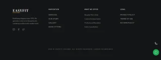 EasyFit Tailors Modern Tailoring & Clothing Shop Website