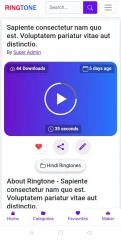 Ringtone PHP Script with Maker