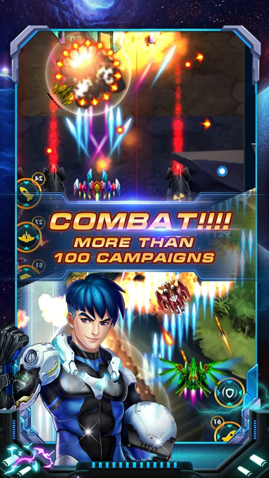 Galaxy Shooter – Skyforce Game Template – Sky Force 2018 – Space Squadron — screenshot 5