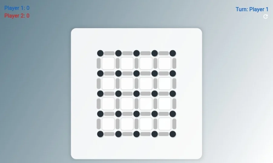 Dots and Boxes - Classic Multiplayer Strategy Game | Flutter Source Code — screenshot 1