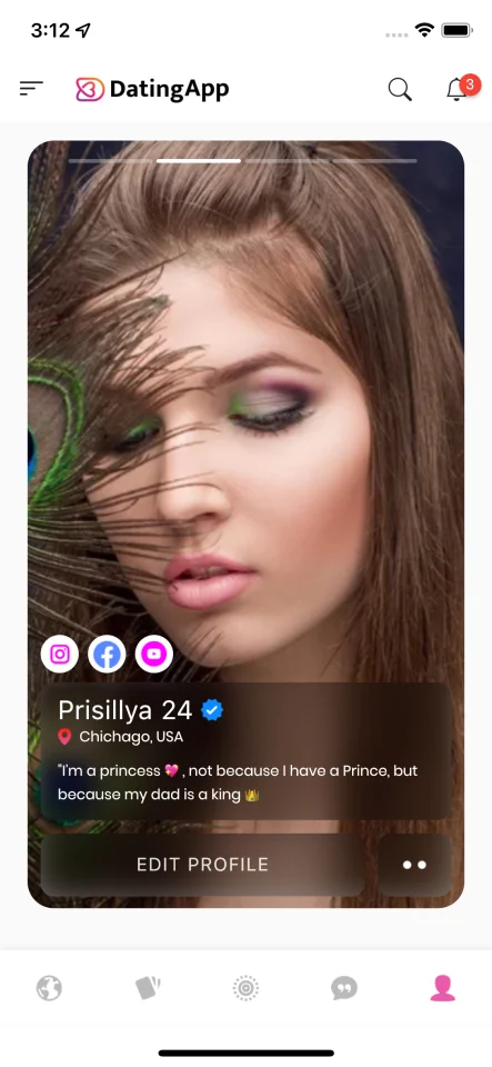 Dating App, Flutter v.3x Template UI Kits App with GetX — screenshot 3