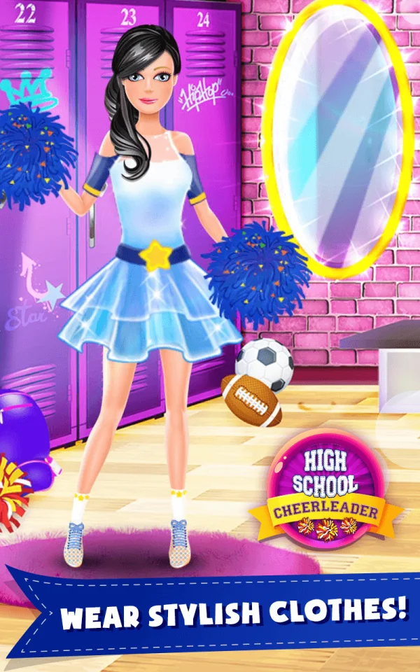 HighSchool Cheerleader Dressup — screenshot 4