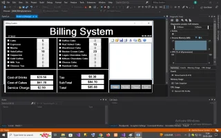 Billing System in C#.NET