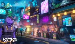 POLYGON Sci-Fi City - Low Poly 3D Art by Synty