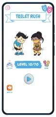 Toilet Rush Draw to Path Hot Hyper Casual Game