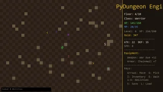 PyDungeon Engine Advanced Roguelike Dungeon Crawler