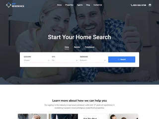 Residence Real Estate WordPress Theme