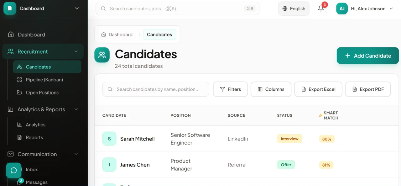 Devanshu ATS - Applicant Tracking System (Next.js 15) — screenshot 2