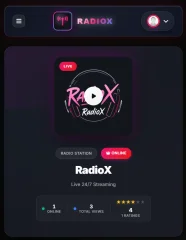 RadioX - Radio Streaming App