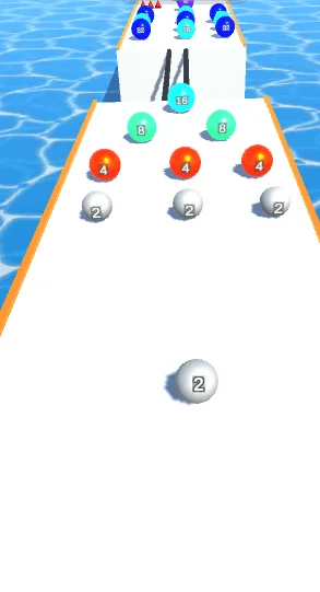 Rainbow Ball Runner 2048 — screenshot 2