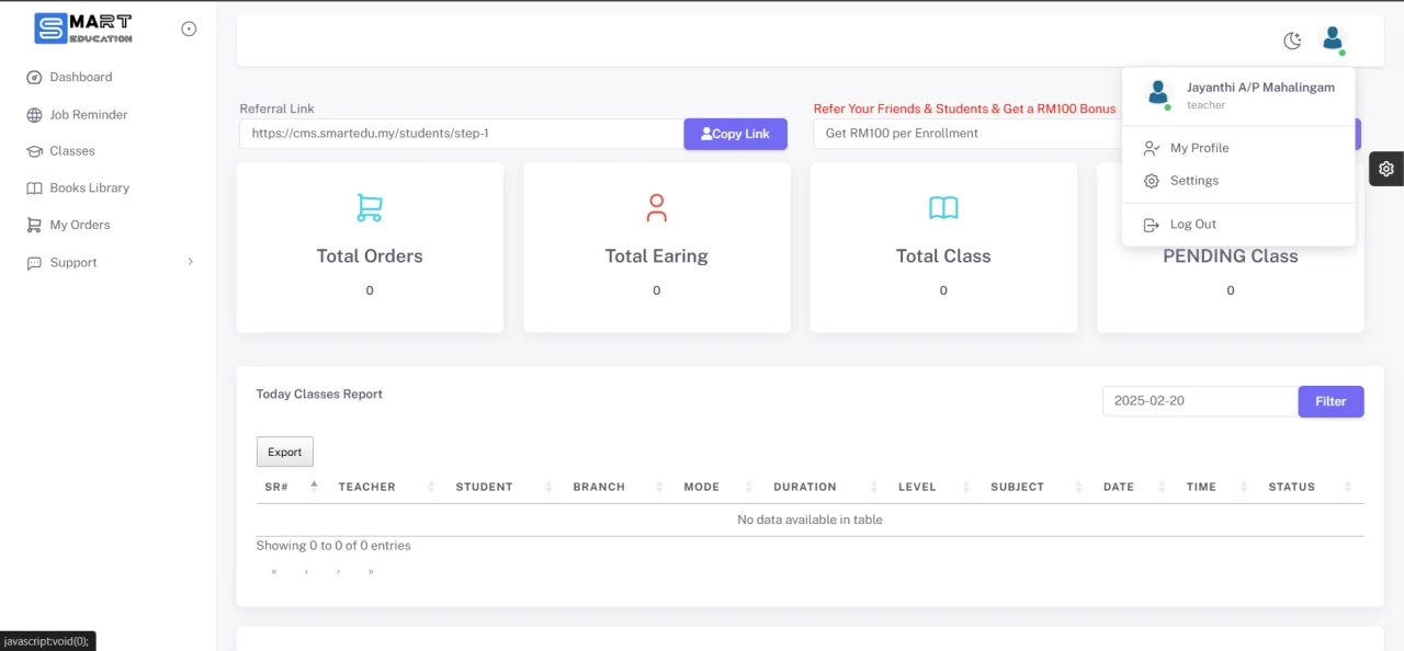 Smart Tuition Centre CMS System - Full Automatic (Stripe & Bank Payment Gateway) — screenshot 9