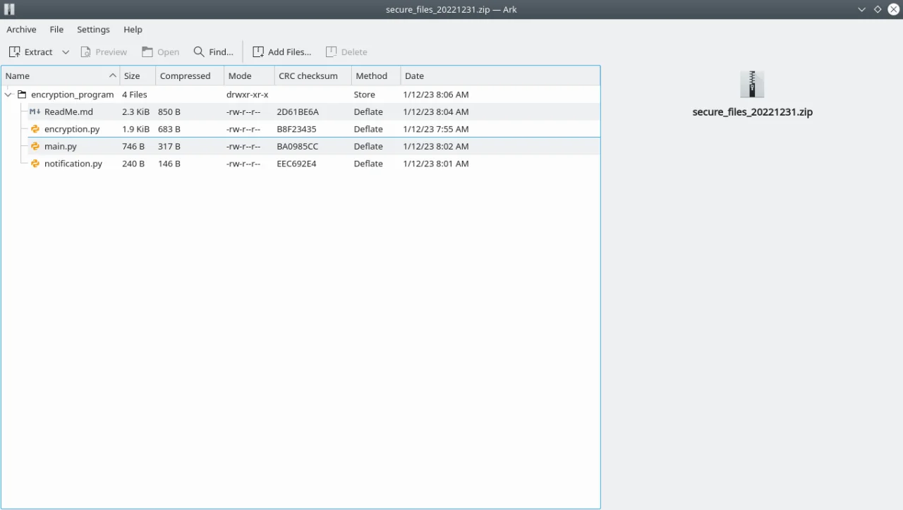 Python Script That Encodes All Files in a Directory — screenshot 1