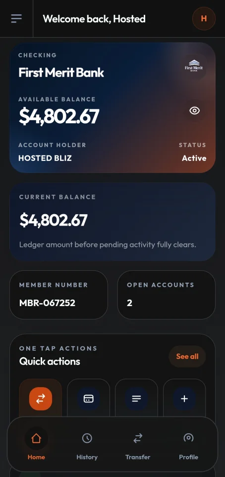 First MB - Laravel Finance Portal — screenshot 4