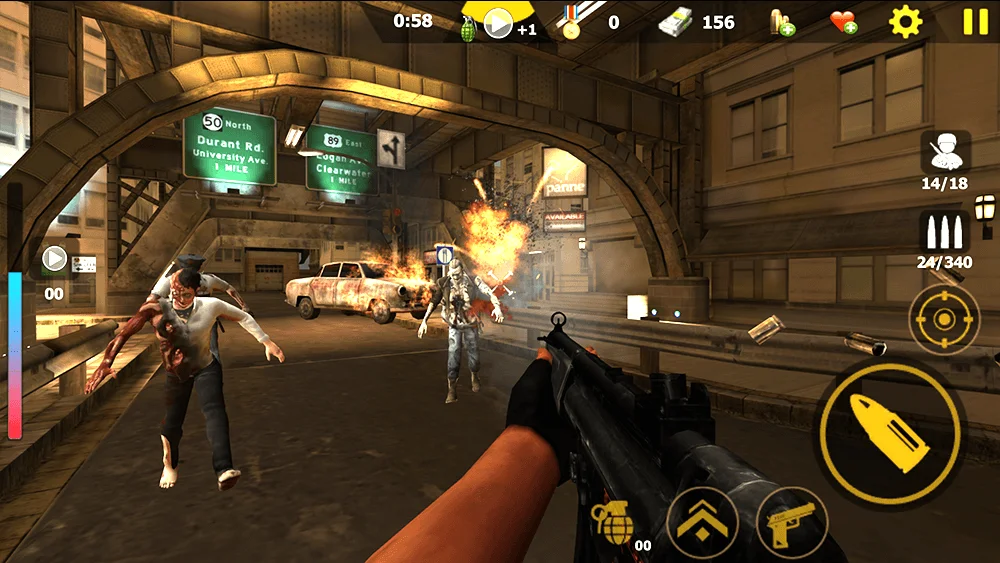 Zombie Shooter Survival Killer: Death Target 3D — screenshot 1