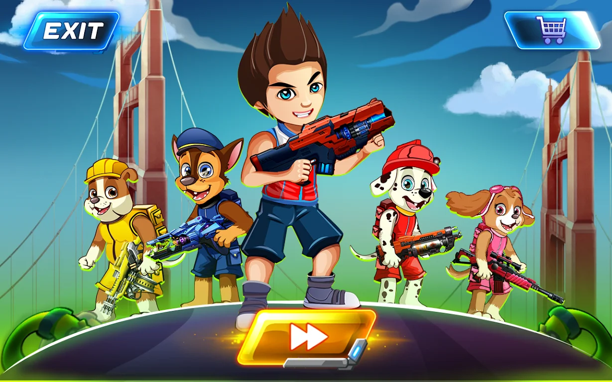 Paw Puppy Jetpack Fighter — screenshot 1