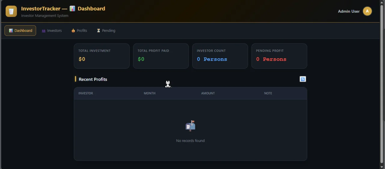 InvestorTracker — screenshot 1