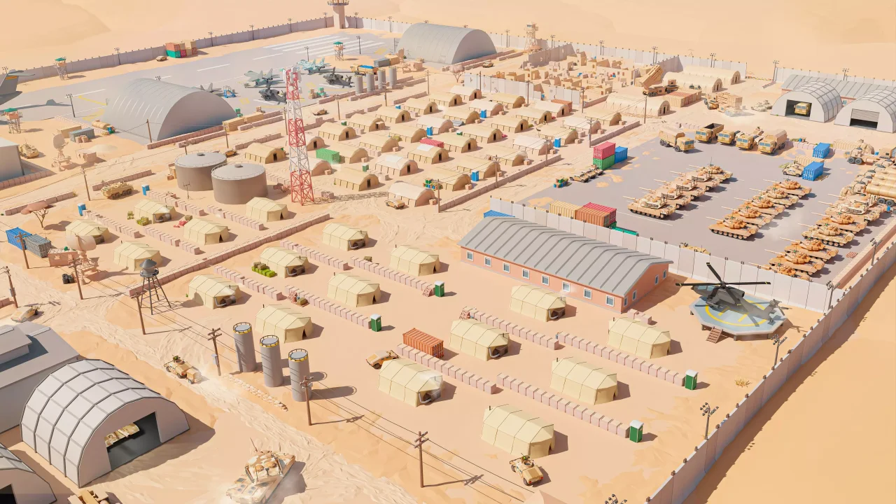 Military - Low Poly 3D Models Pack — screenshot 2