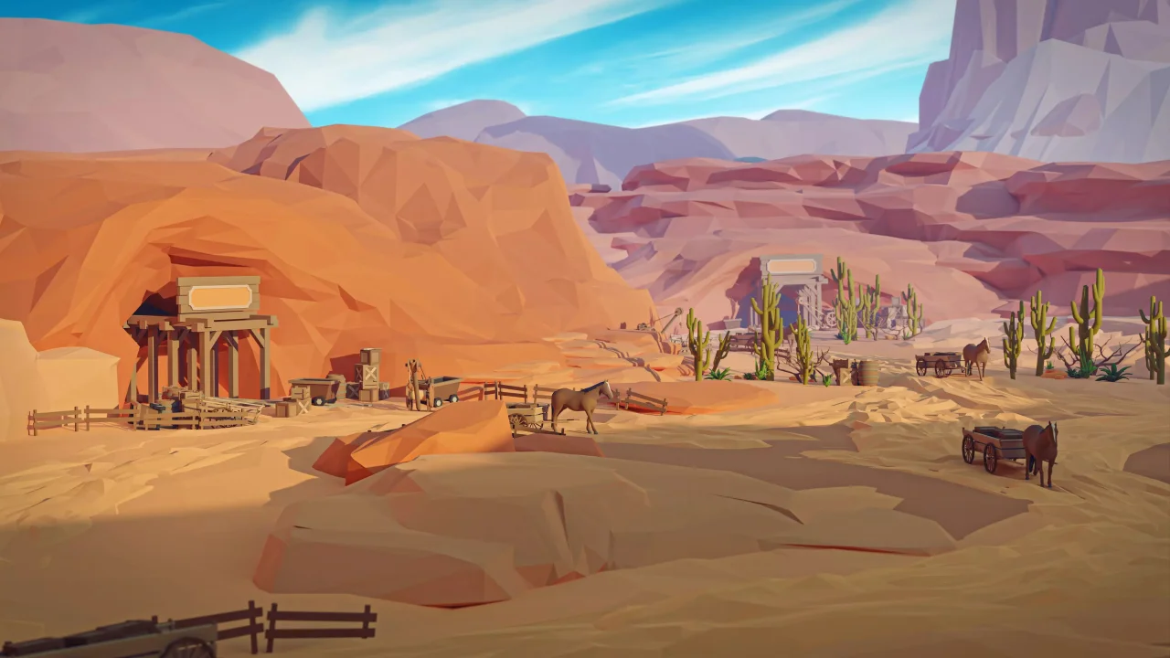 Wild West - Low Poly 3D Models Pack — screenshot 2
