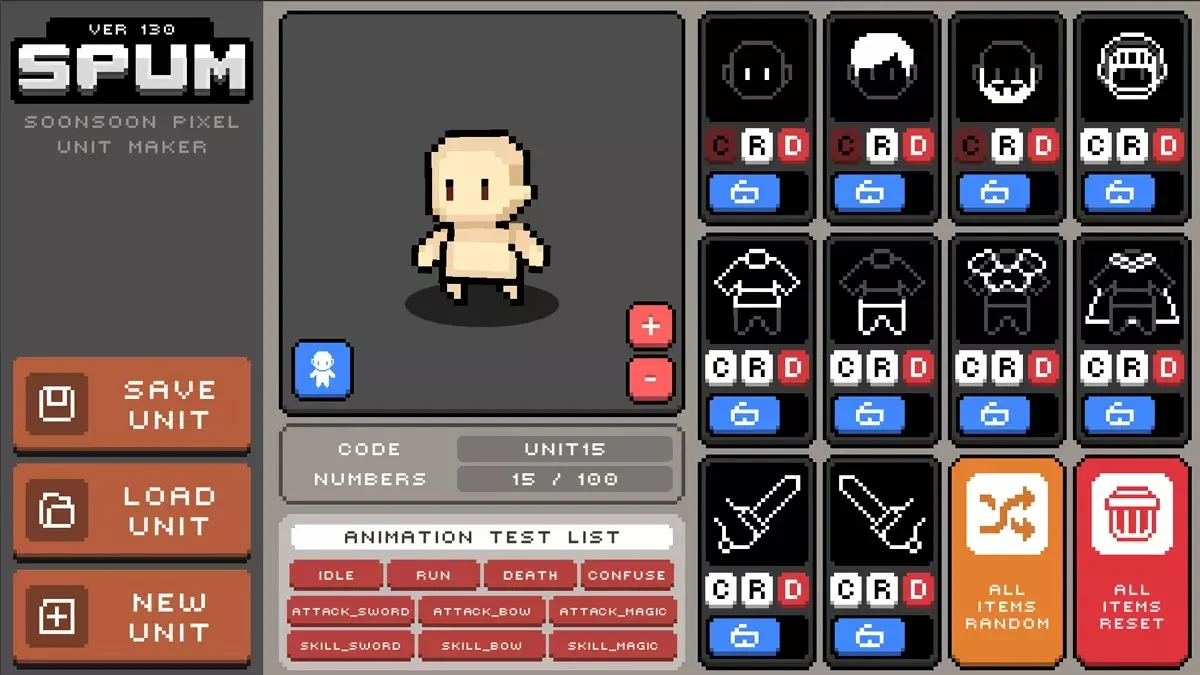 2D Pixel Unit Maker - SPUM — screenshot 2