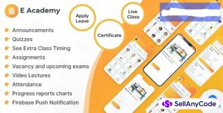 E-Academy - Online Classes / Institute / Tuition and Course Management (Android App + Admin Panel)