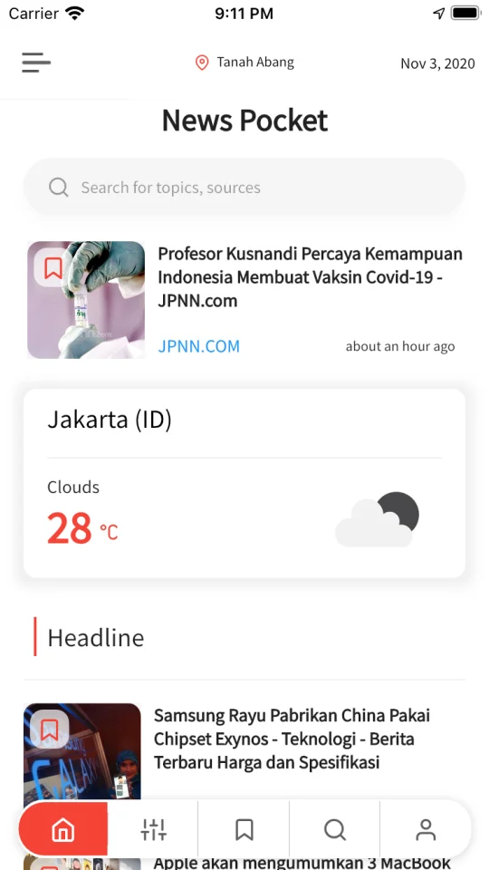 NewsPocket - Flutter News Template UI — screenshot 1