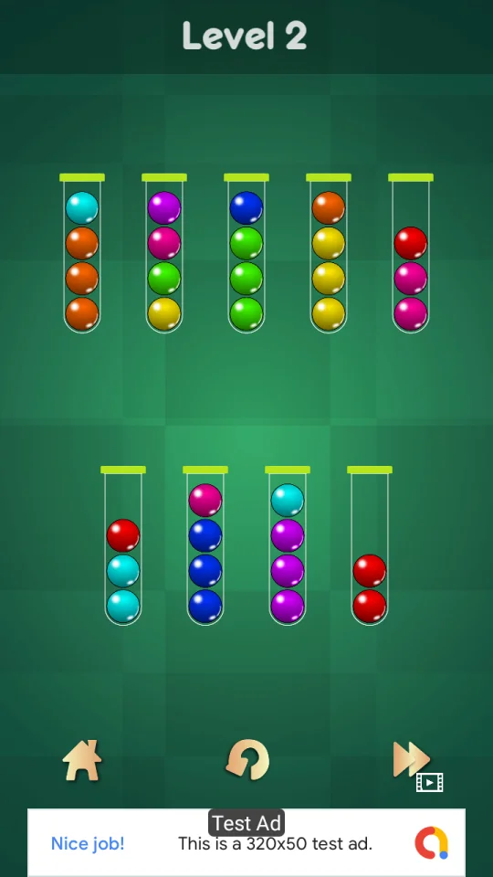 Ball Sort Puzzle Source Code (AdMob+Unity Ads+3000 Levels) — screenshot 6