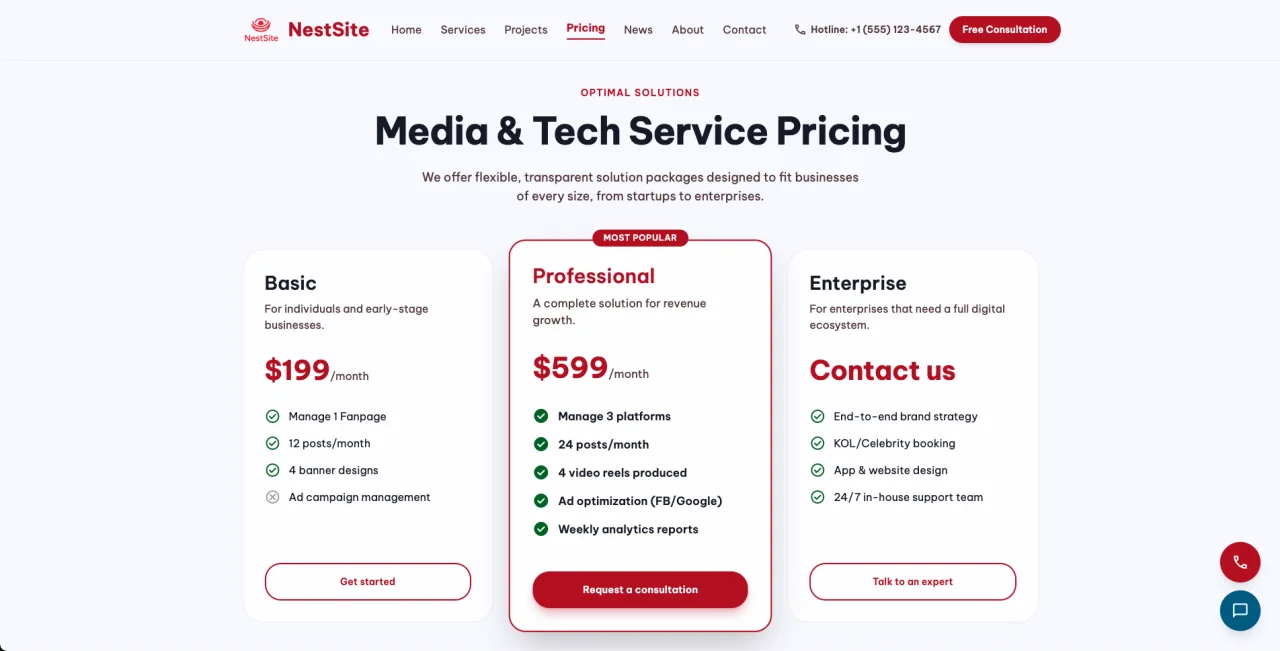 NestSite React/NestJS Agency Website + CMS — screenshot 4