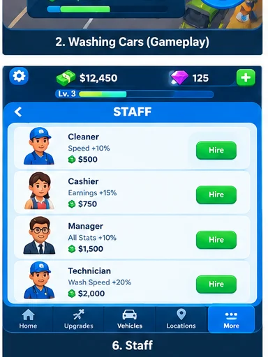 Car Wash Empire Flutter Idle Car Wash Tycoon Game — screenshot 3