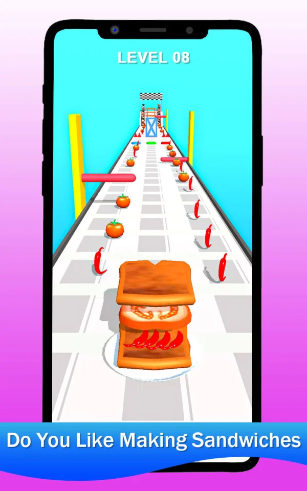 Sandwich Stack Rush 3D – New Top Trending Game — screenshot 1