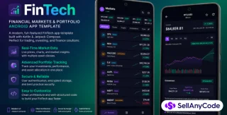 FinTech Finance & Market Tracking App Template