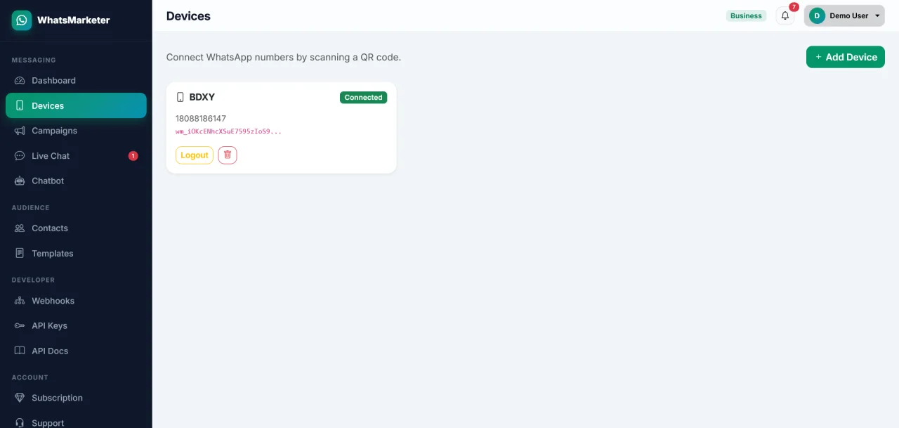 WhatsMarketer - Laravel WhatsApp marketing SaaS — screenshot 2