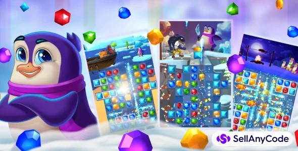 Jewel Match 3 - Penguin Story Match-3 Game