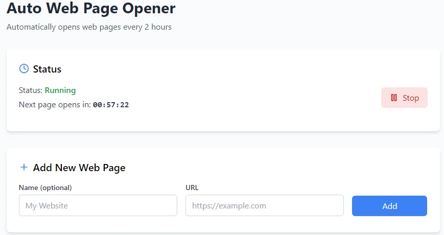 AutoWebPageOpener — screenshot 4