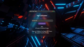 Modern macOS Age Calculator Template
