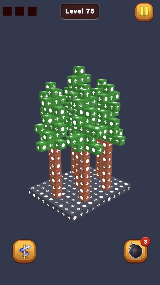 3D Cube Away Puzzle - 150 Levels Unity Project — screenshot 3