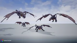 Stylized Fantasy Dragons Pack